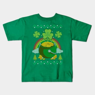 St Patricks Day Pot O Gold Kids T-Shirt